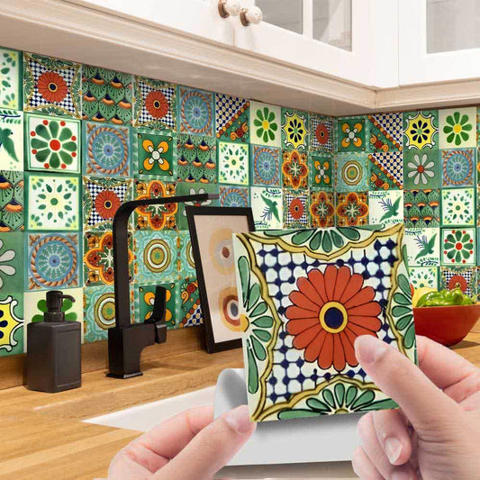 Vintage Green Decorative Peel & Stick Wall Stickers