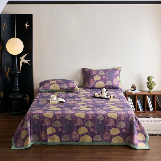 Three Layers Cotton Gauze Pumpkin Quilt