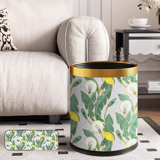 Rural Dandelion Durable Large Capacity Trash Can