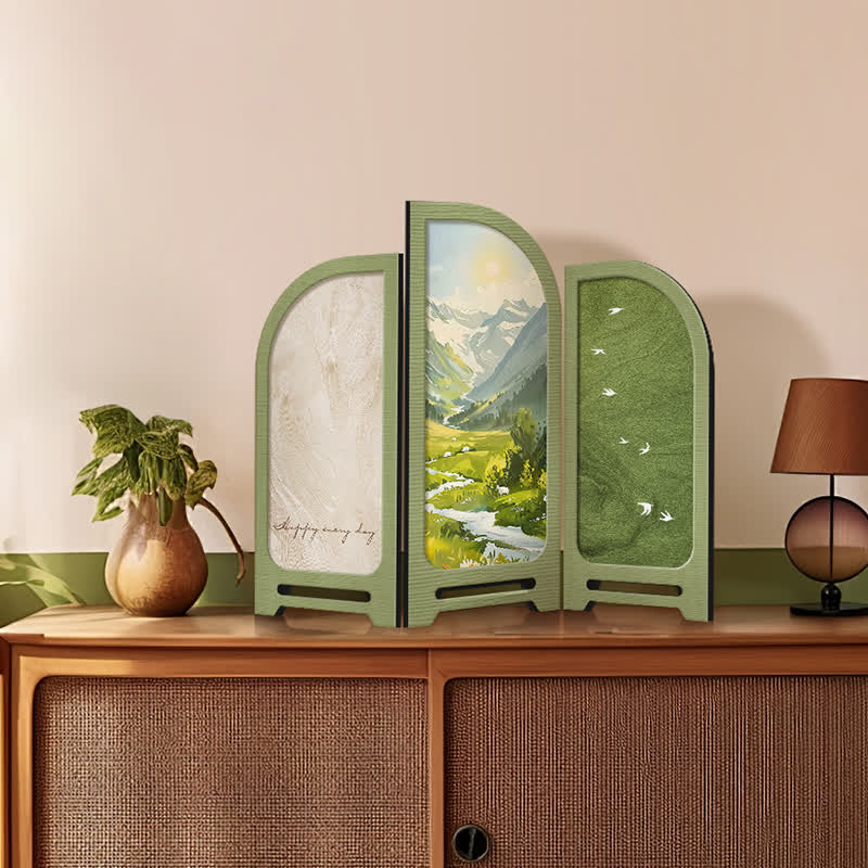 Pastoral Landscape Foldable Desktop Ornament