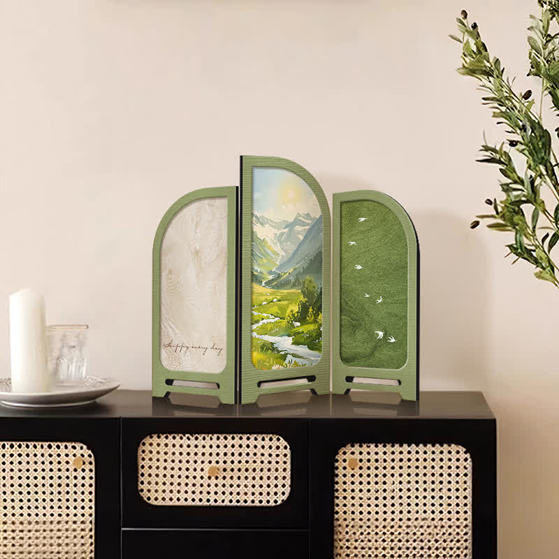 Pastoral Landscape Foldable Desktop Ornament