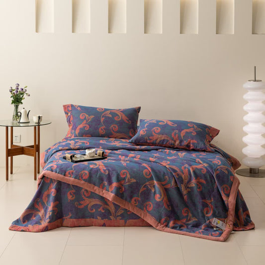 Breathable Cotton Gauze Retro Comfy Bedding