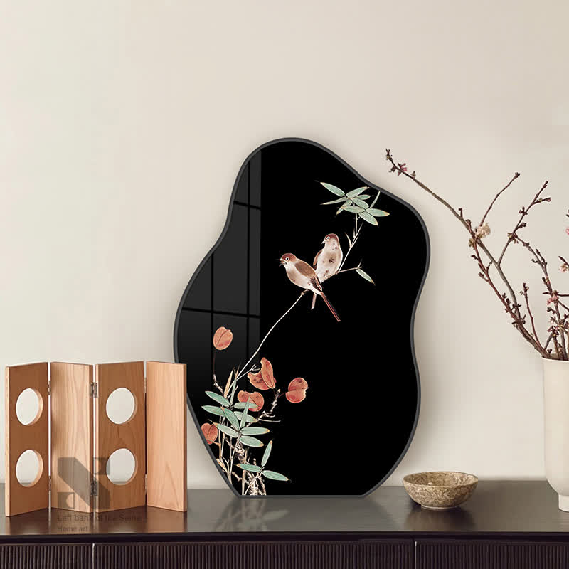 Rural Magpie Desktop Painting Ornament