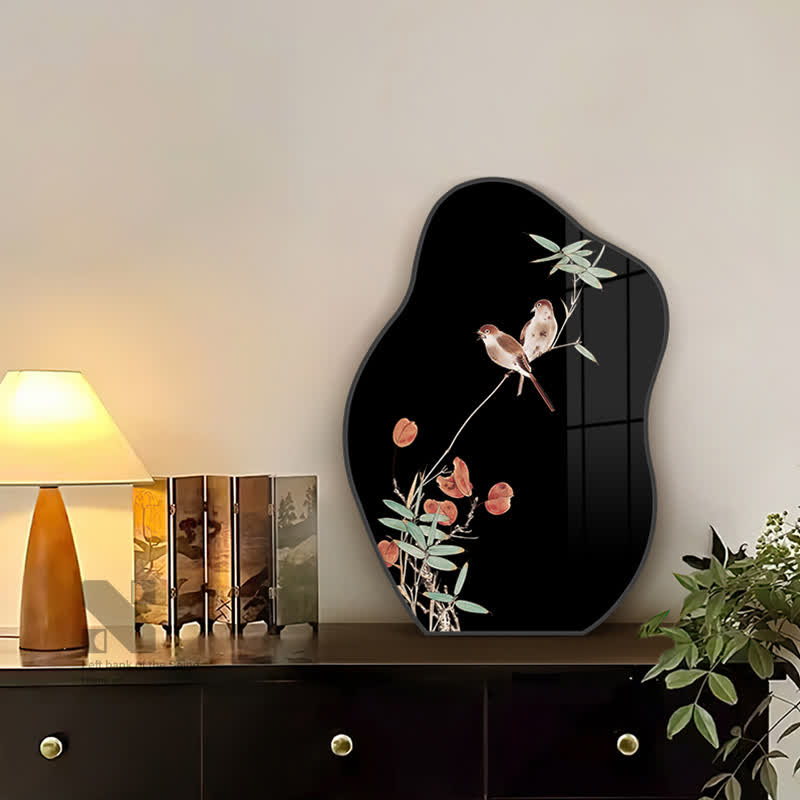 Rural Magpie Desktop Painting Ornament