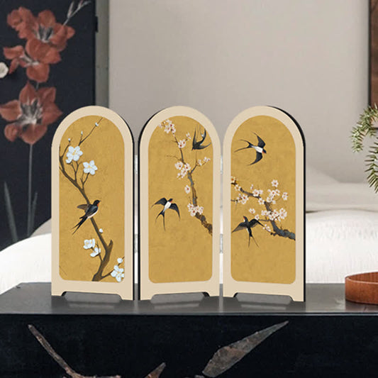 Flying Bird Floral Foldable Home Decor Ornament