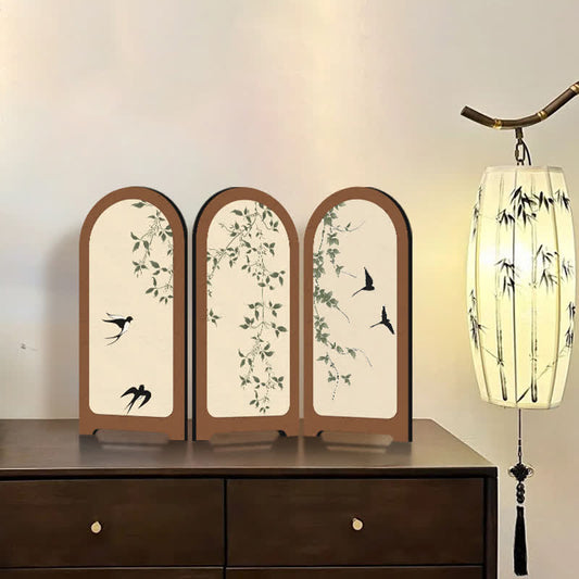 Foldable Home Decor Floral Bird Ornament