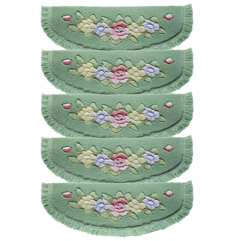 Floral Tassel Non-Slip Stair Treads