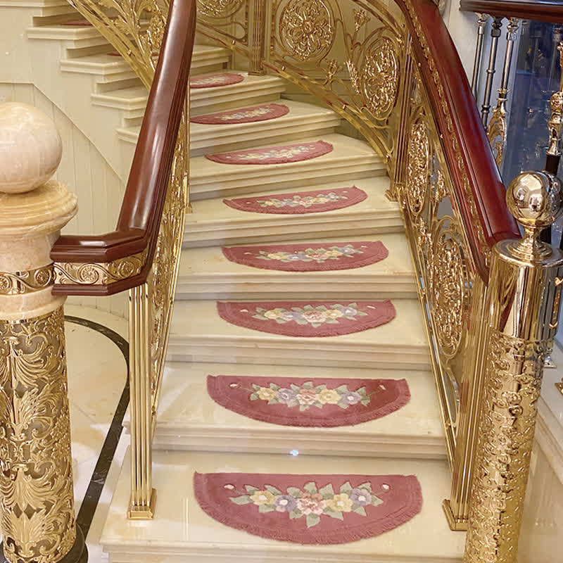 Floral Tassel Non-Slip Stair Treads