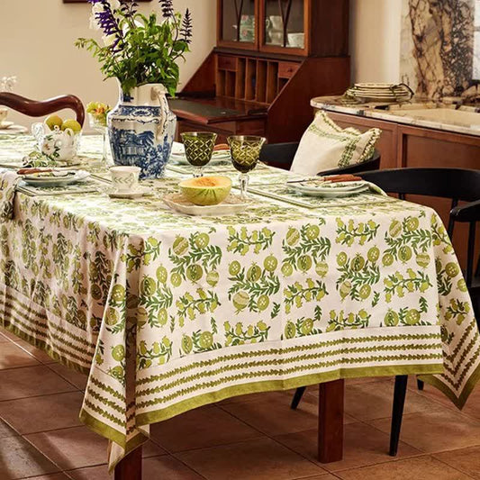 Waterproof Refresh Floral Soft Tablecloth