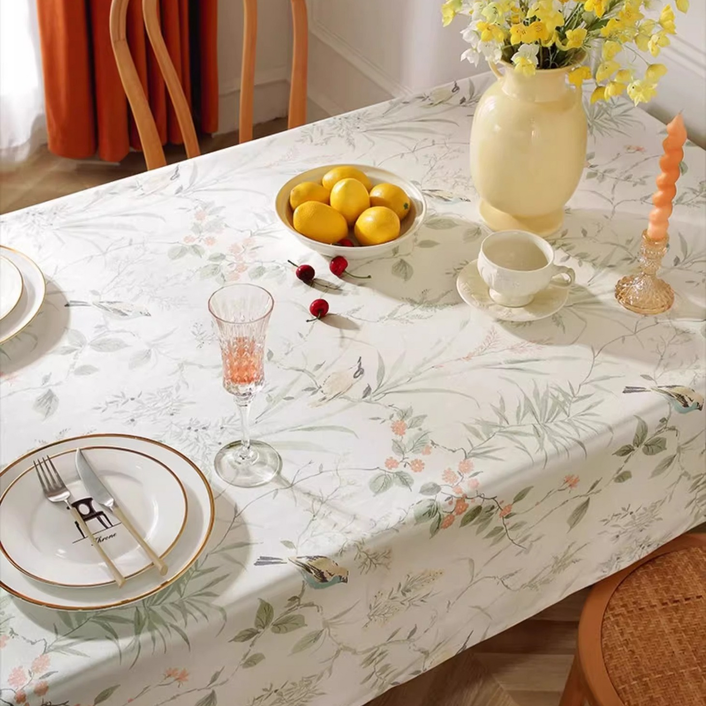 Pastoral Magpie Waterproof Anti-wrinkle Tablecloth