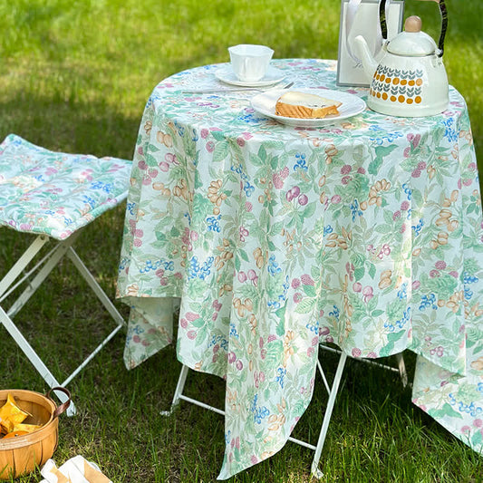 Rural Pure Cotton Picnic Tablecloth