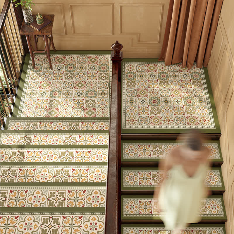 Bohemian Style Diatom Mud Non-slip Stair Treads
