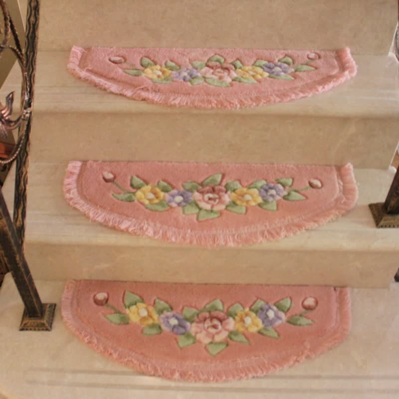 Floral Tassel Non-Slip Stair Treads