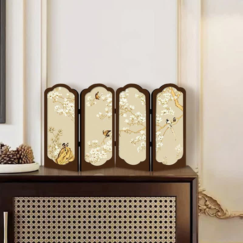 Retro Floral Foldable Desktop Ornament