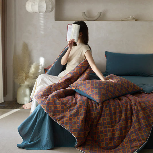 Cotton Gauze Comfy Jacquard Vintage Bedding - image 2