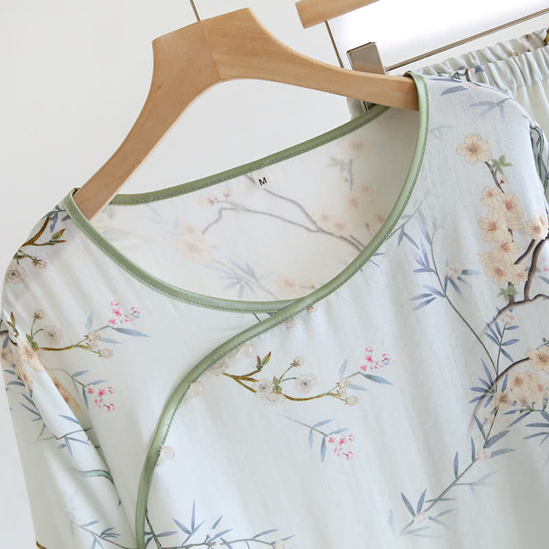 Double Layer Gauze Rural Comfy Nightwear