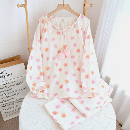 Refresh Strawberry Cotton Gauze Nightwear