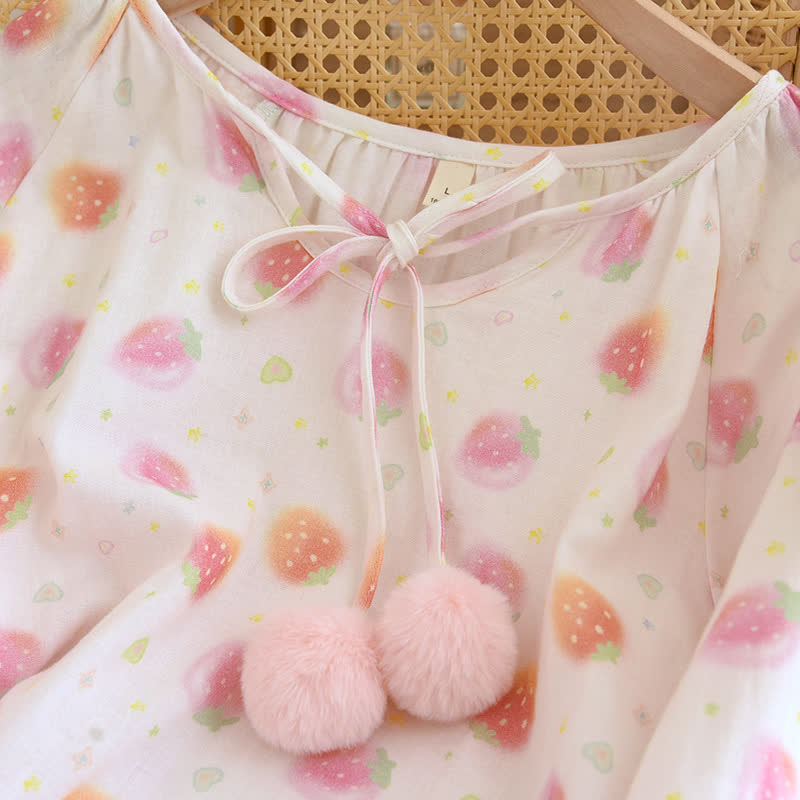 Refresh Strawberry Cotton Gauze Nightwear