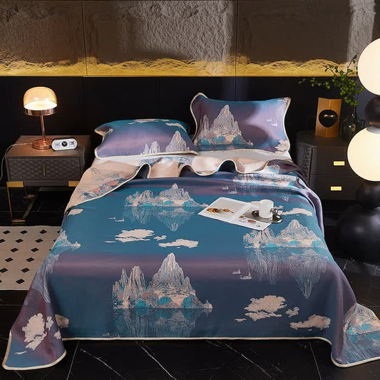 Jacquard Vintage Cooling Soft Reversible Coverlet