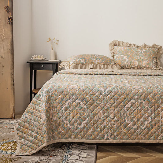 Vintage Lyocell Fiber Soft Quilted Bedding