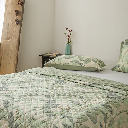 Refresh Leaf Lyocell Fiber Quilted Bedding