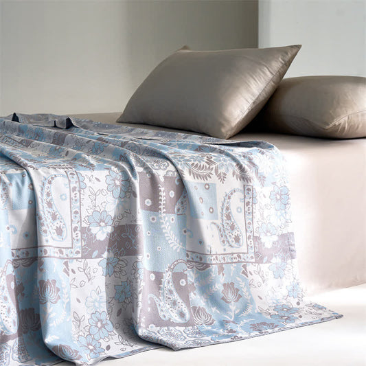 Paisley Lyocell Fiber Lightweight Soft Quilt