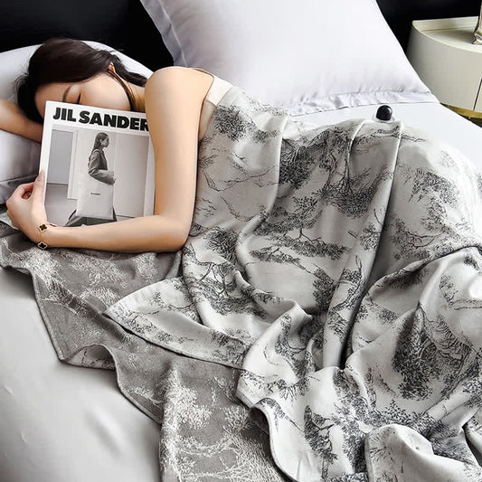 Landscape Bamboo Fiber Breathable Soft Quilt