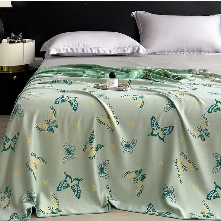 Bamboo Fiber Rural Butterfly Breathable Soft Quilt