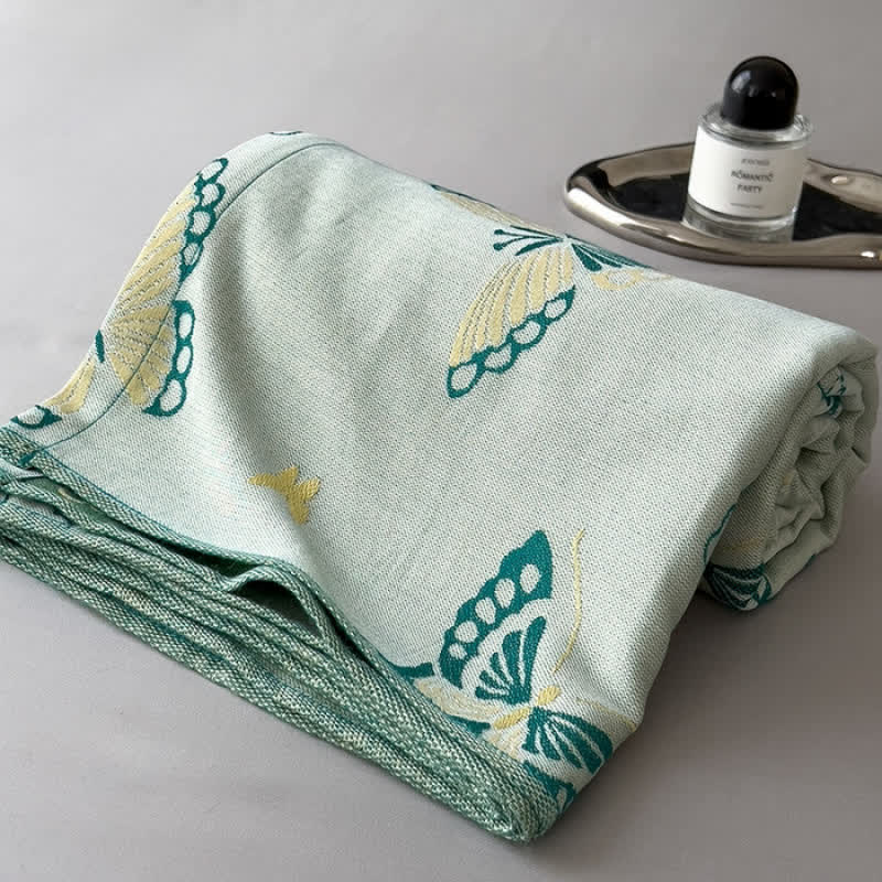 Bamboo Fiber Rural Butterfly Breathable Soft Quilt