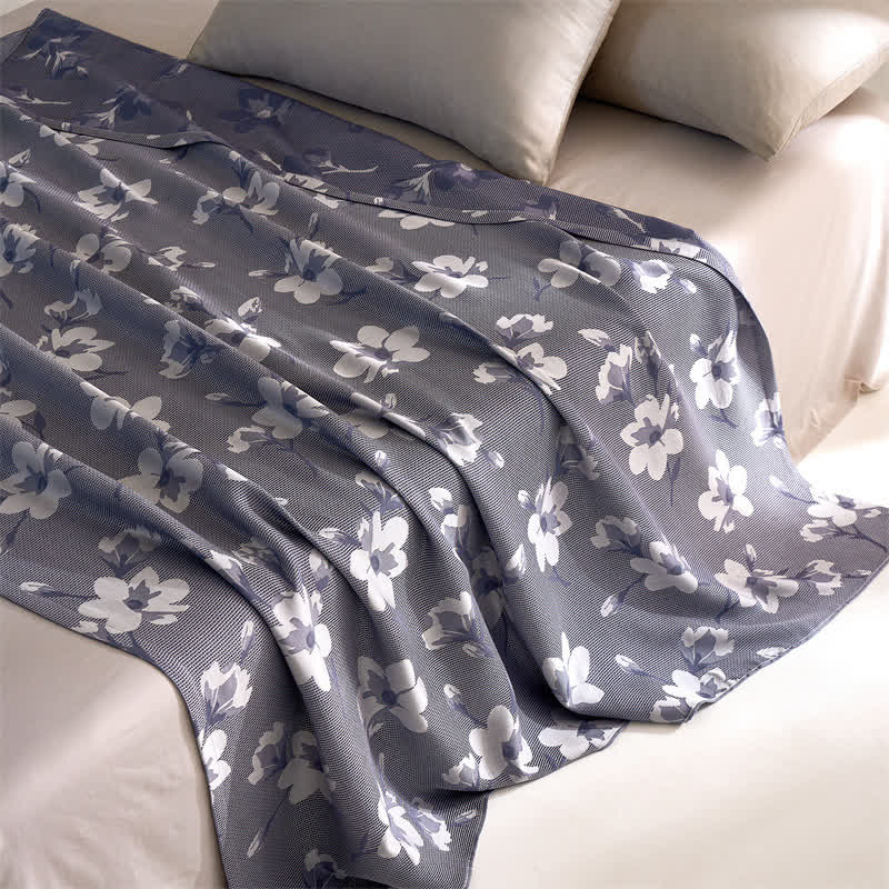 Lyocell Fiber Retro Flower Breathable Quilt
