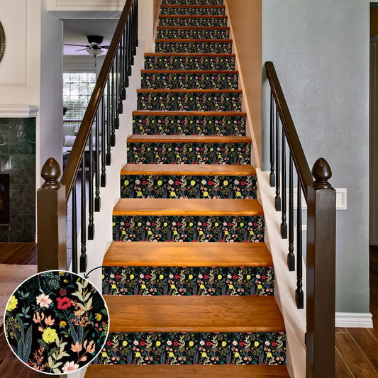 Pastoral Removable Waterproof Stair Risers Stickers