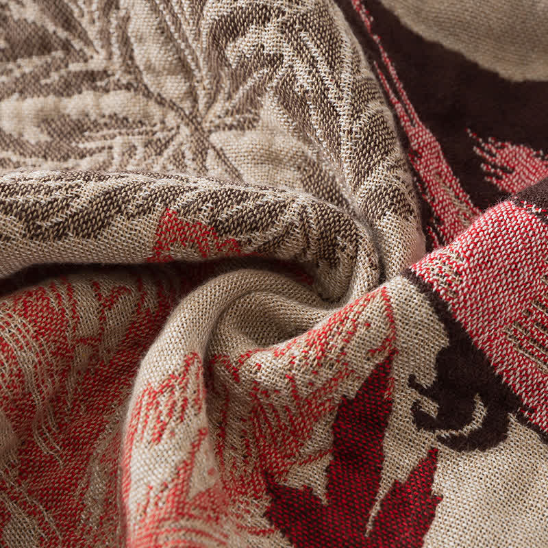 Rural Bird Four Layers Jacquard Cotton Quilt