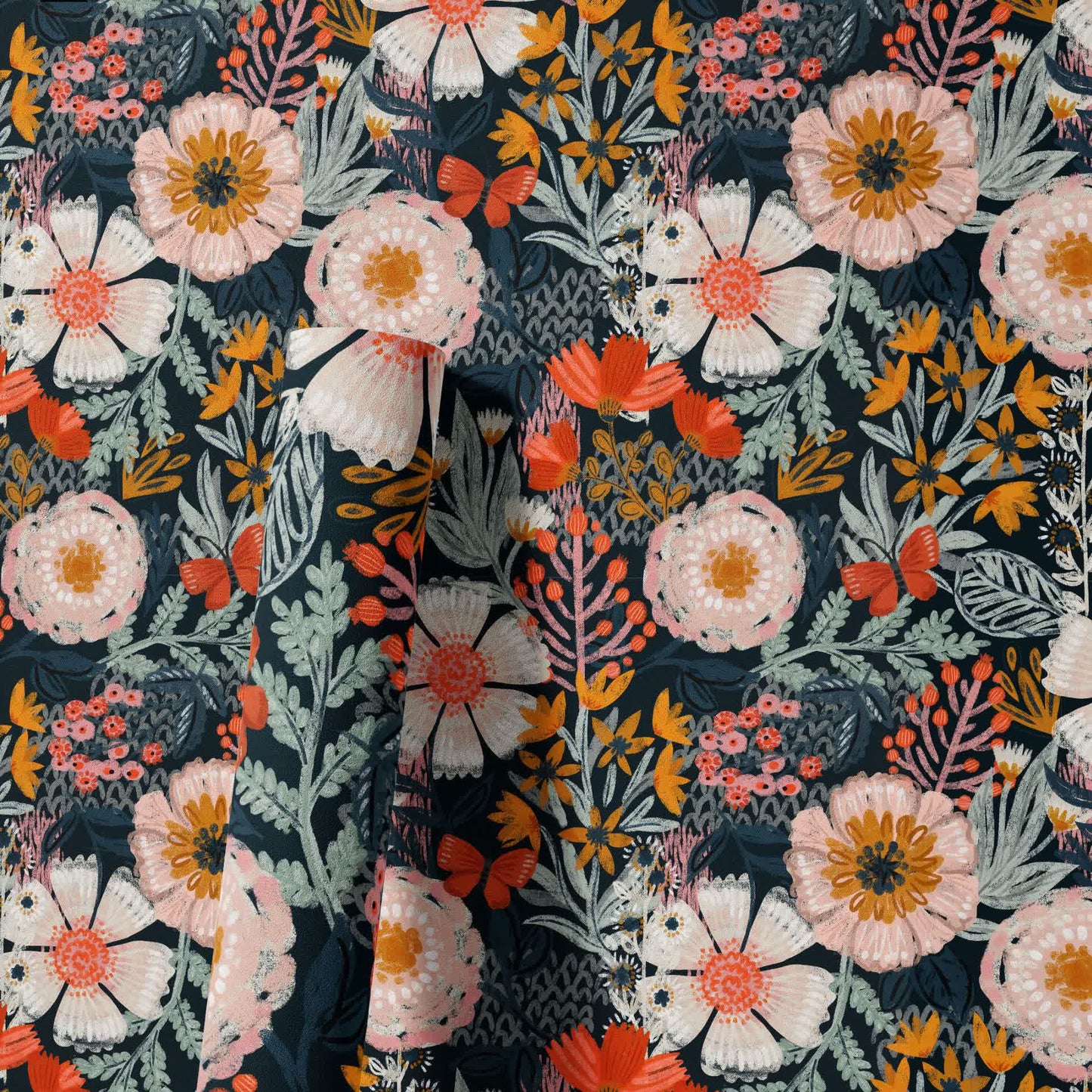 Elegant Floral DIY Peel and Stick Decorative Wallpaper