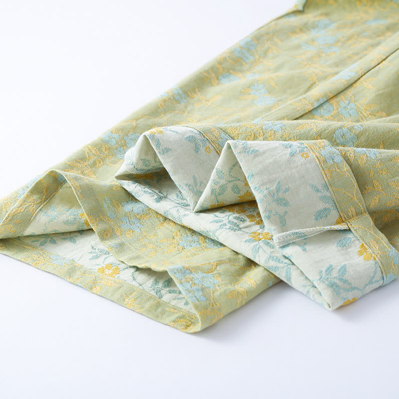 Vintage Cotton Gauze Loose Tie Loungewear Set