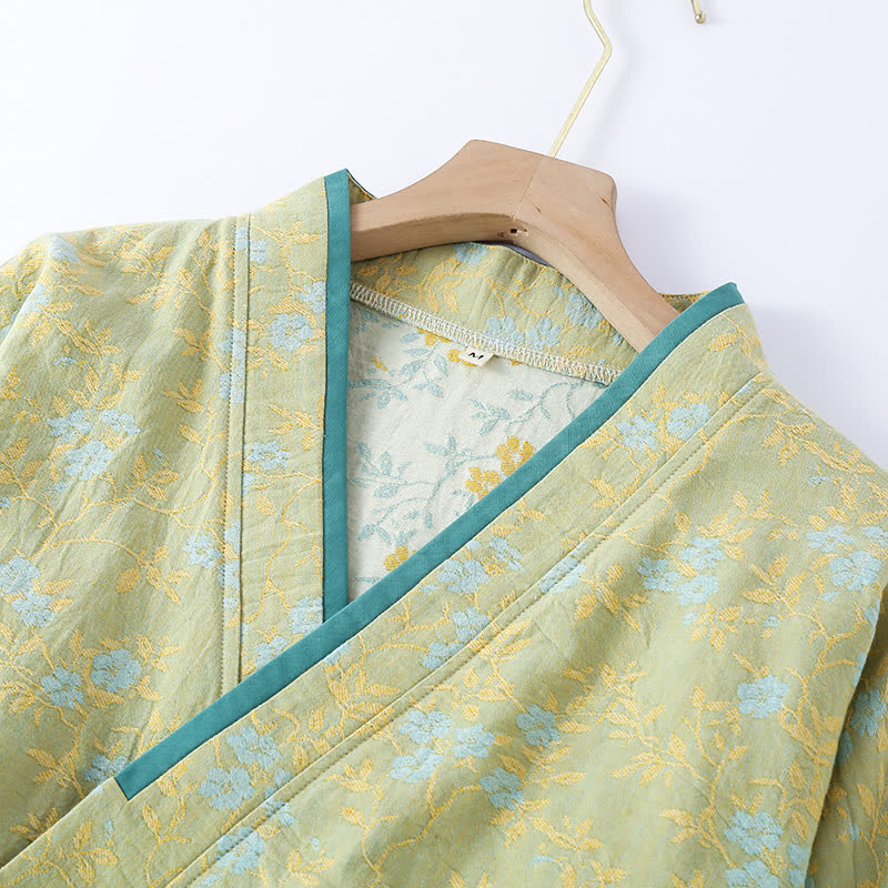 Vintage Cotton Gauze Loose Tie Loungewear Set
