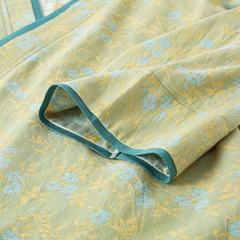Vintage Cotton Gauze Loose Tie Loungewear Set