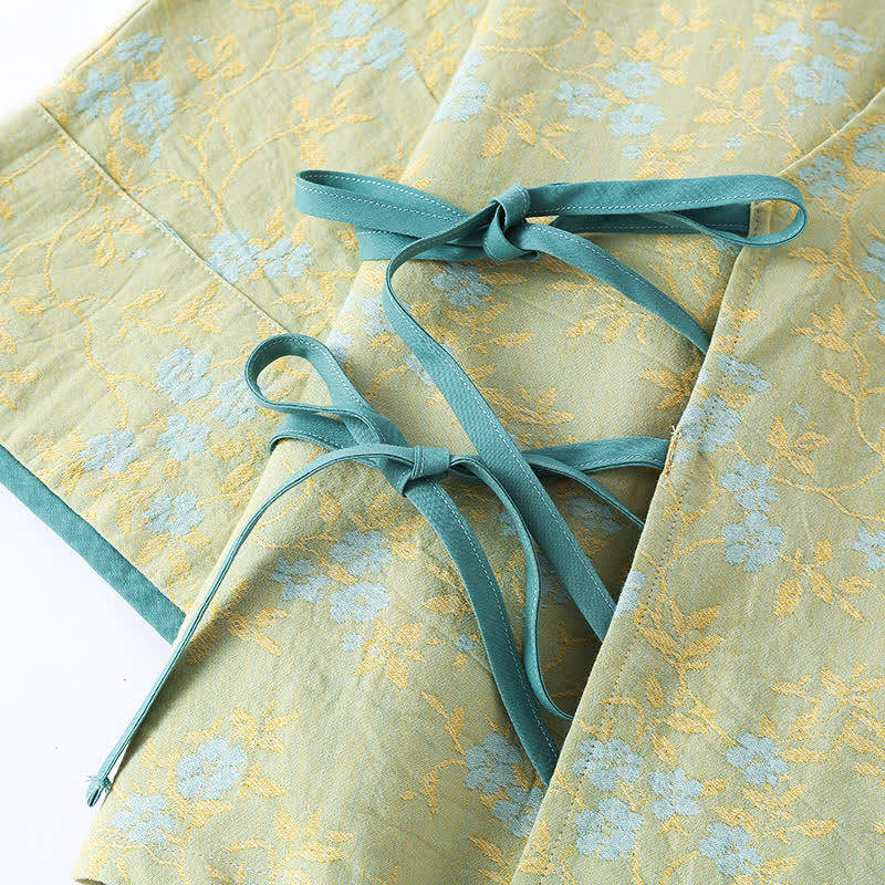 Vintage Cotton Gauze Loose Tie Loungewear Set