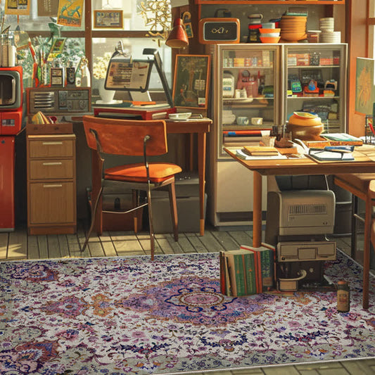 Persian Ethnic Style Anti-slip Decorative Area Rug