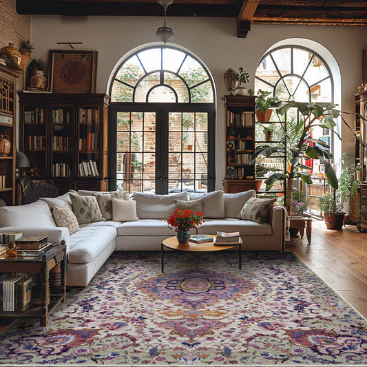 Persian Ethnic Style Anti-slip Decorative Area Rug