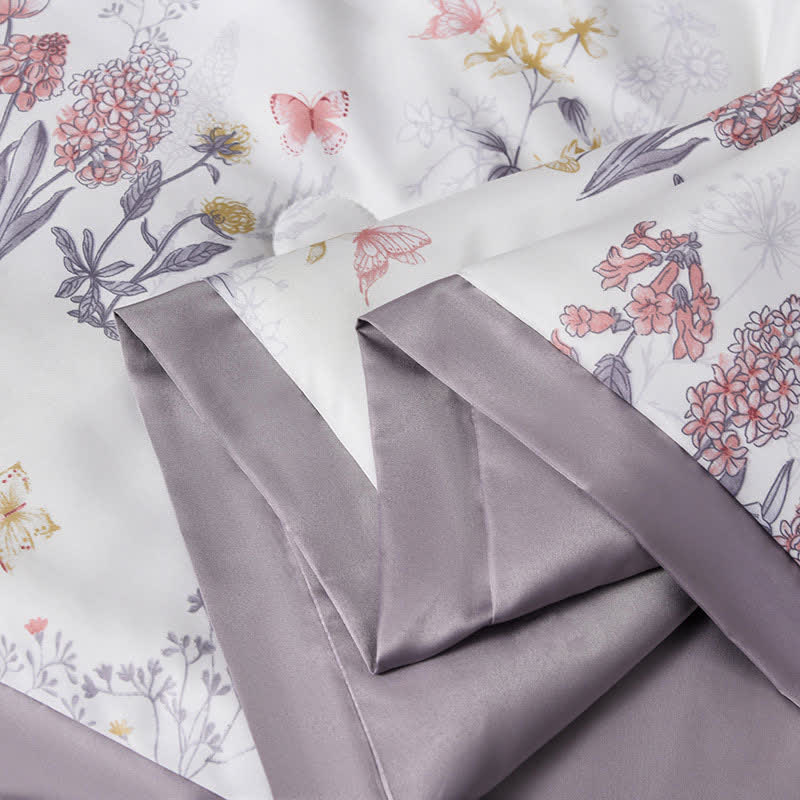 Elegant Floral Summer Quilt Bedding