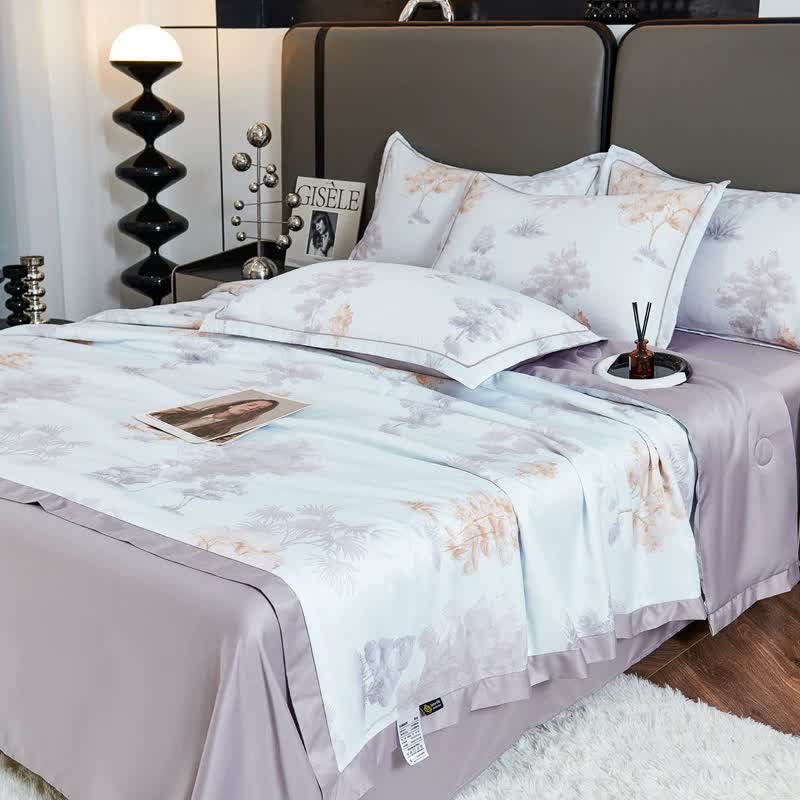 Rustic Tree Print Summer Quilt Bedding