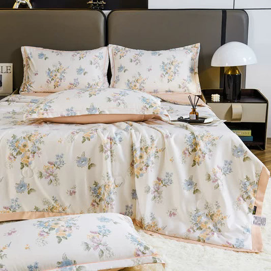 Country Style Floral Soft Summer Quilt Bedding