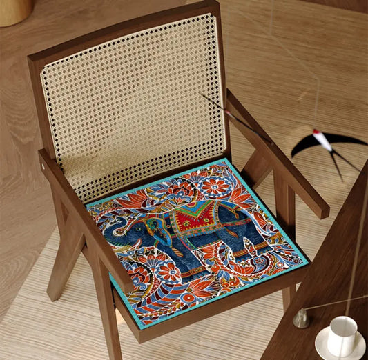 Exotic Elephant Anti-slip Cooling Chair Pad