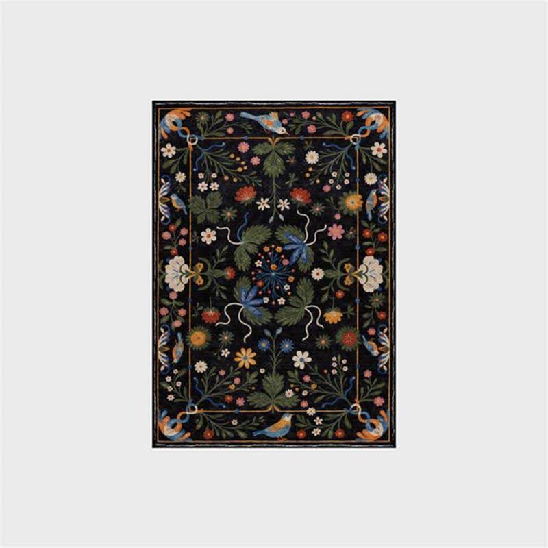 Vintage Garden Washable Durable Anti-slip Area Rug