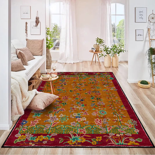 Retro Garden Foldable Anti-slip Area Rug