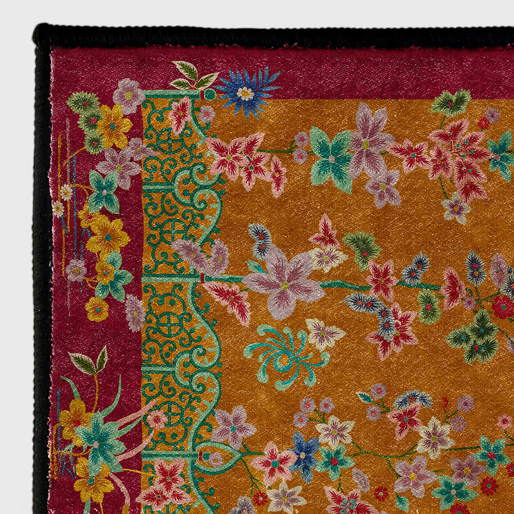 Retro Garden Foldable Anti-slip Area Rug
