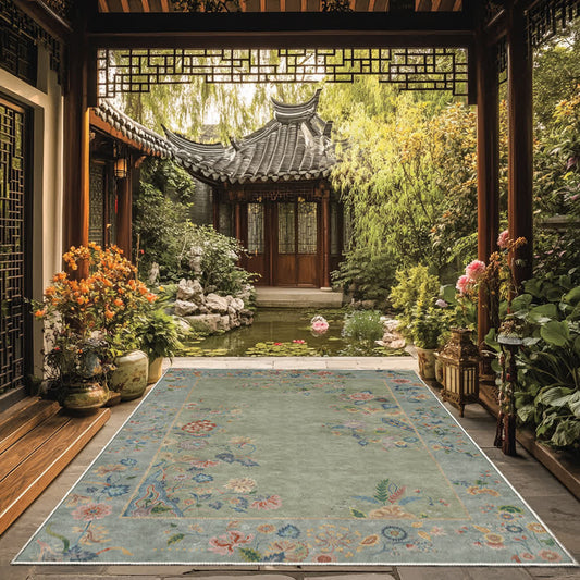 Foldable Refresh Floral Anti-slip Area Rug