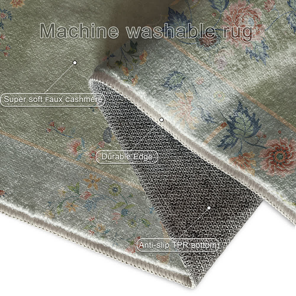 Foldable Refresh Floral Anti-slip Area Rug