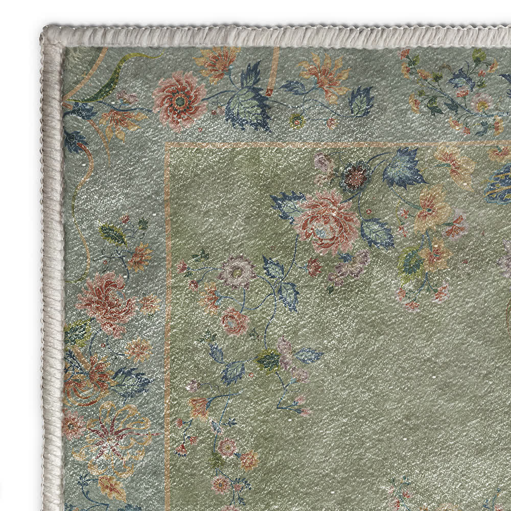 Foldable Refresh Floral Anti-slip Area Rug