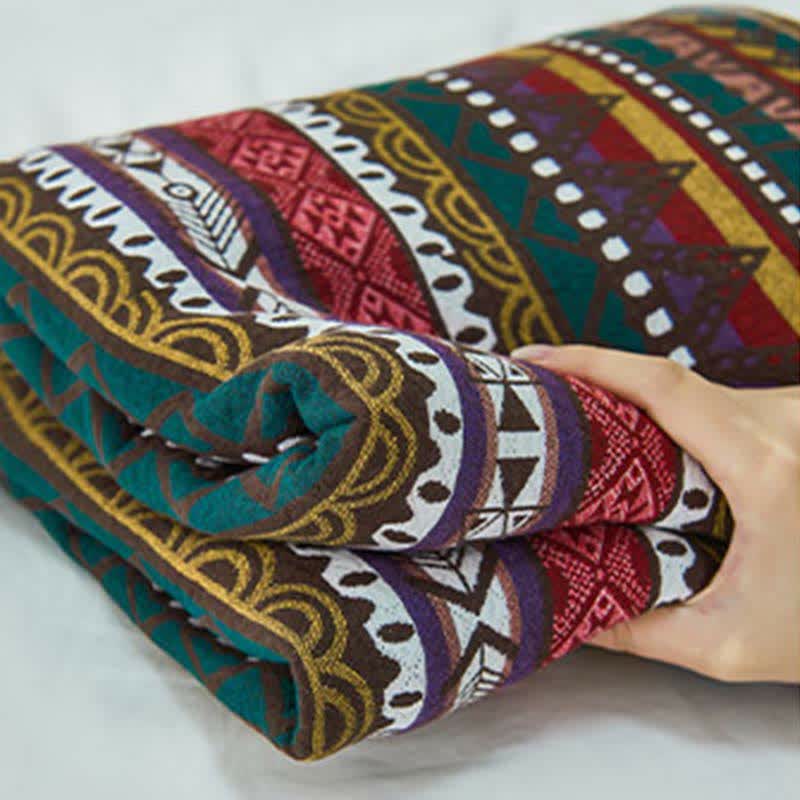 Cotton Gauze Retro Ethnic Style Quilt
